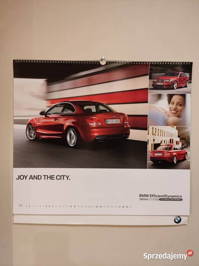 Kalendarz plakatowy ścienny oryginalny BMW 58 x Pozostałe Głuchołazy