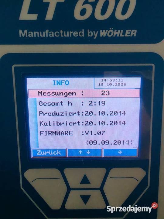 Lindab LT600 Wohler tester szczelności Biznes i Przemysł lubuskie Zielona Góra