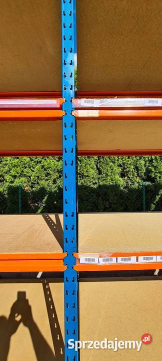Regał magazynowy półkowy z demontażu 250x120x850 Magazynowanie sprzedam