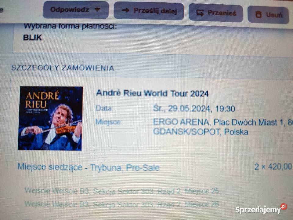 Bilety na koncert ANDRE RIEU w Sopocie 28.05.2024