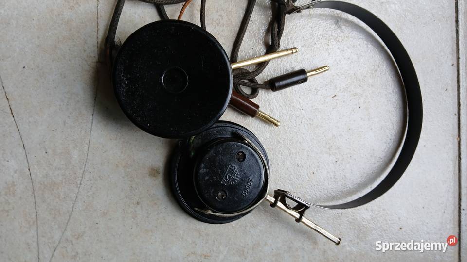 Stare słuchawki do detefon Radio kryształkowe Kraków
