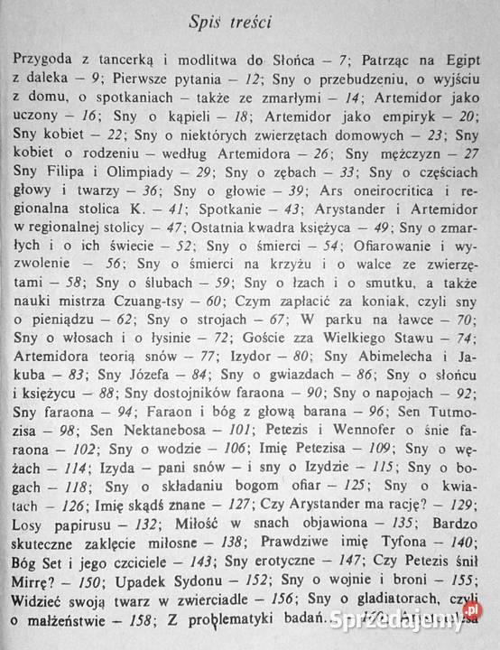 Sennik Artemidora Aleksander Krawczuk miękka Chełm sprzedam