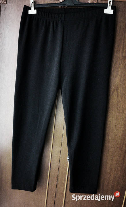 Spodnie damskie czarne dres legginsy 95 bawełna Polkowice