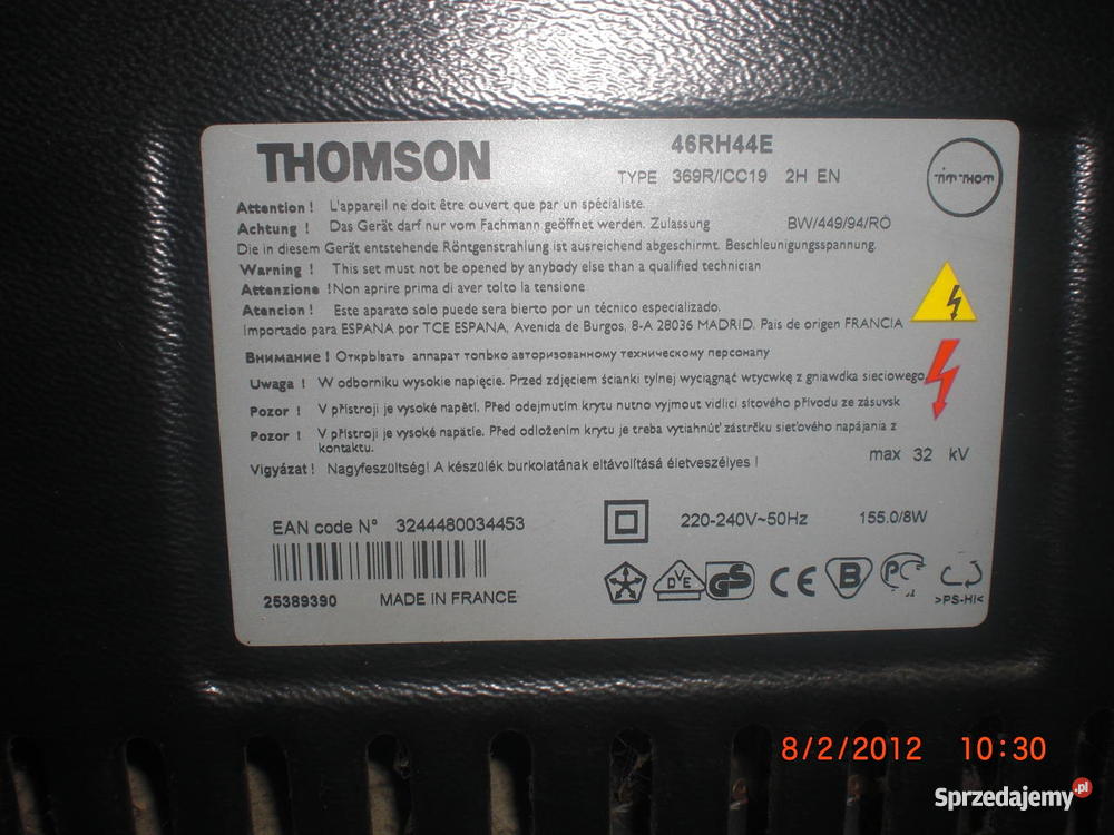 THOMSON 52RH40E Telewizor projekcyjny podkarpackie Kamień sprzedam