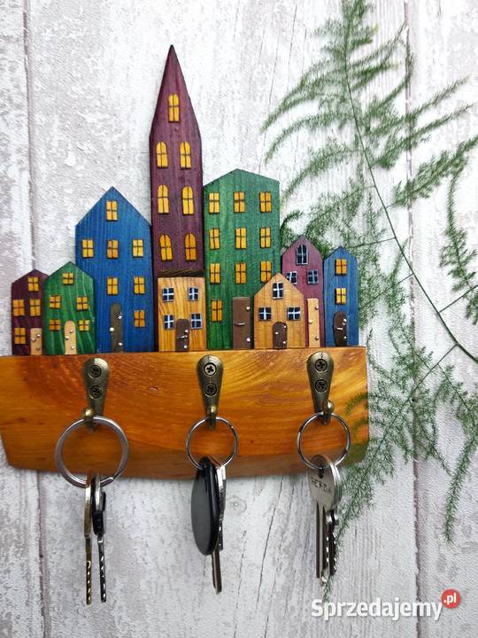 Kolorowy wieszaczek na kluczebiżuterię Pozostałe Wrocław