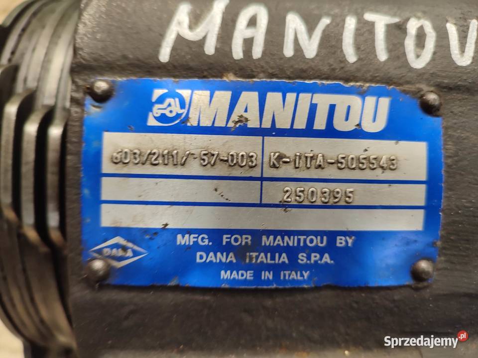 Przekładnia Manitou MLT 523 wielkopolskie