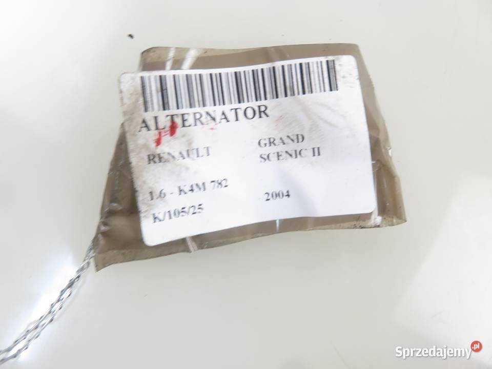 ALTERNATOR RENAULT GRAND SCENIC II 16 K4M 782 małopolskie sprzedam