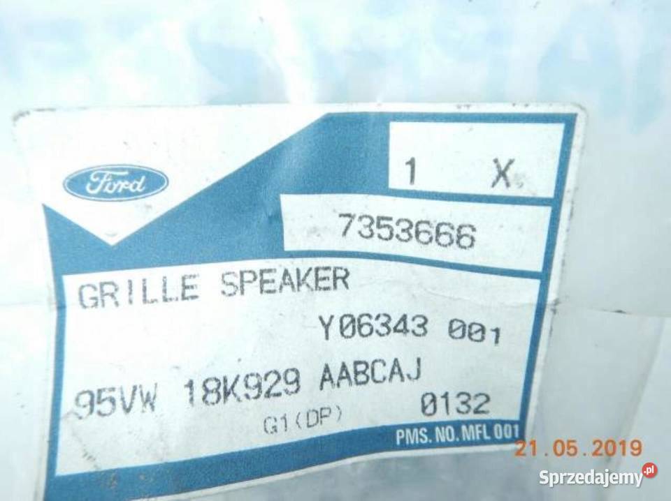 MASKOWNICA GŁOŚNIKA DRZWI TYŁ FORD GALAXY 9400