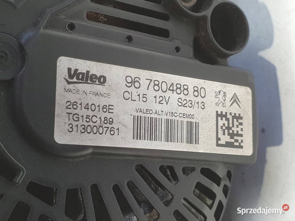 ALTERNATOR Peugeot 308 I 16 HDI valeo 9678048880