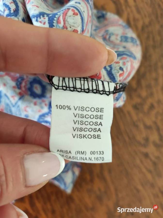 piękna letnia zwiewna sukienka dziewczęca pawie Rozmiar 128