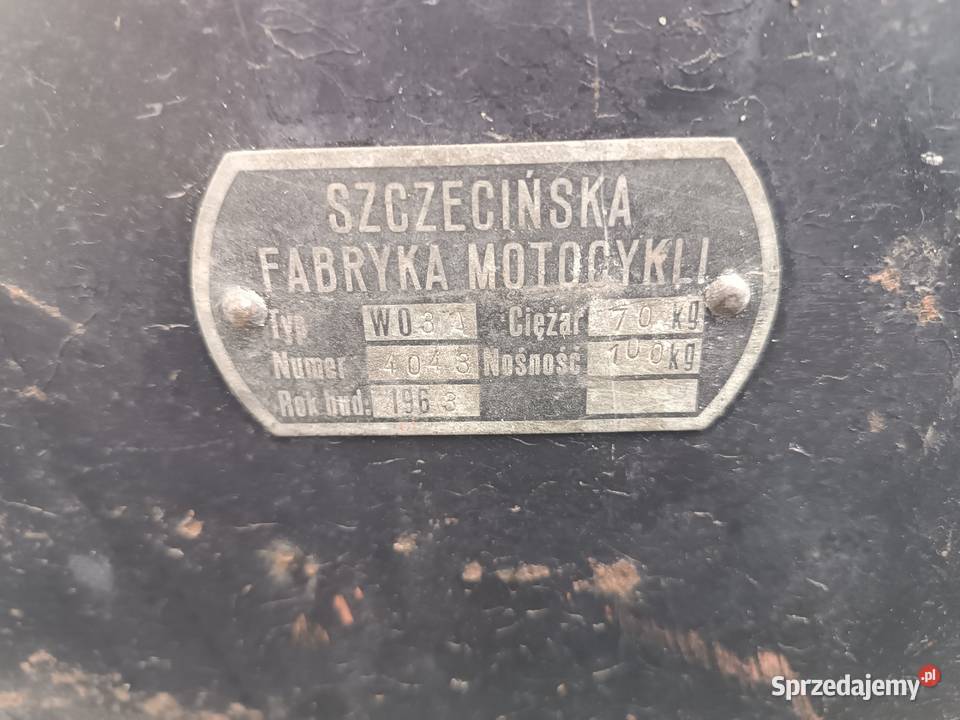 Wózek boczny Junak uszkodzony Junak śląskie Sławków