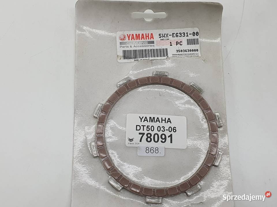 YAMAHA DT50 0306 TARCZA SPRZĘGŁA NOWA ORYGINAŁ Kosze sprzęgłowe