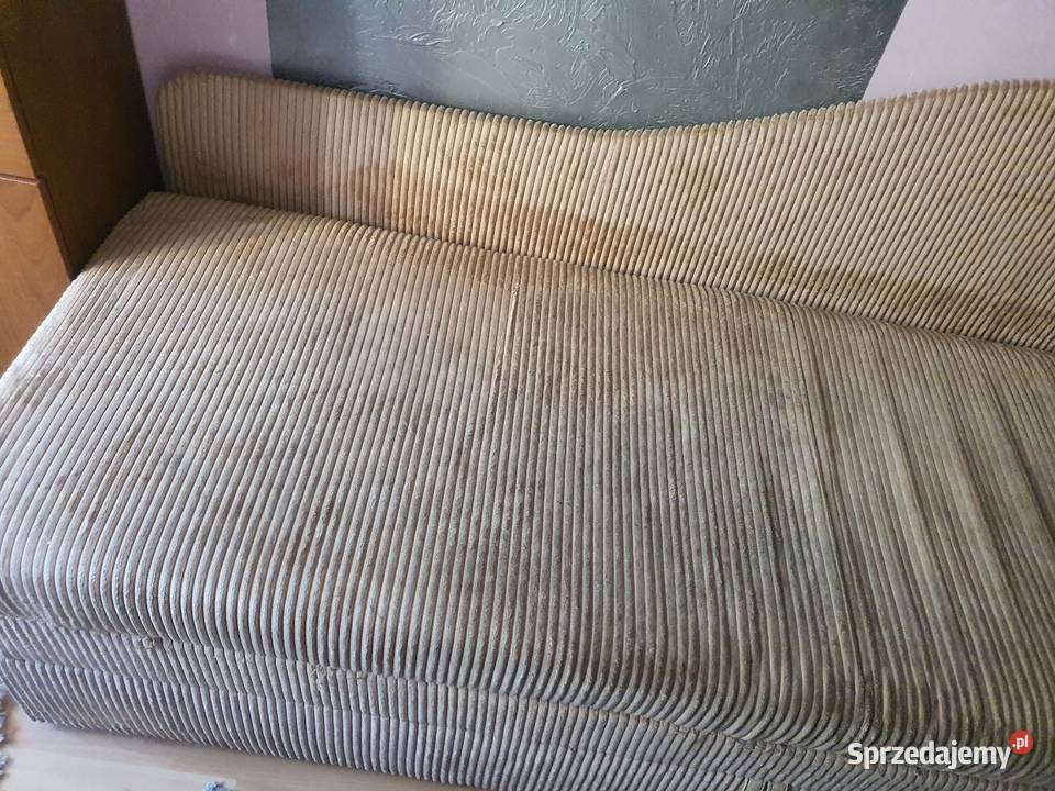 Kanapa sofa z funkcją spania i metalowym tkanina Kutno
