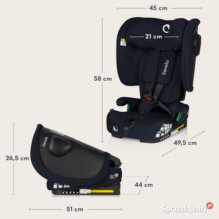 Fotelik samochodowy 76150 ISOFIX 936 regulacja Baranowo sprzedam