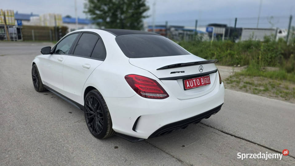 Mercedes C 160 salon polska ledy xsenon navi biały Lębork
