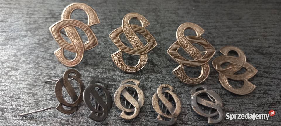 Przypinki wojskowe LWP z PRLu wielkopolskie Kościan