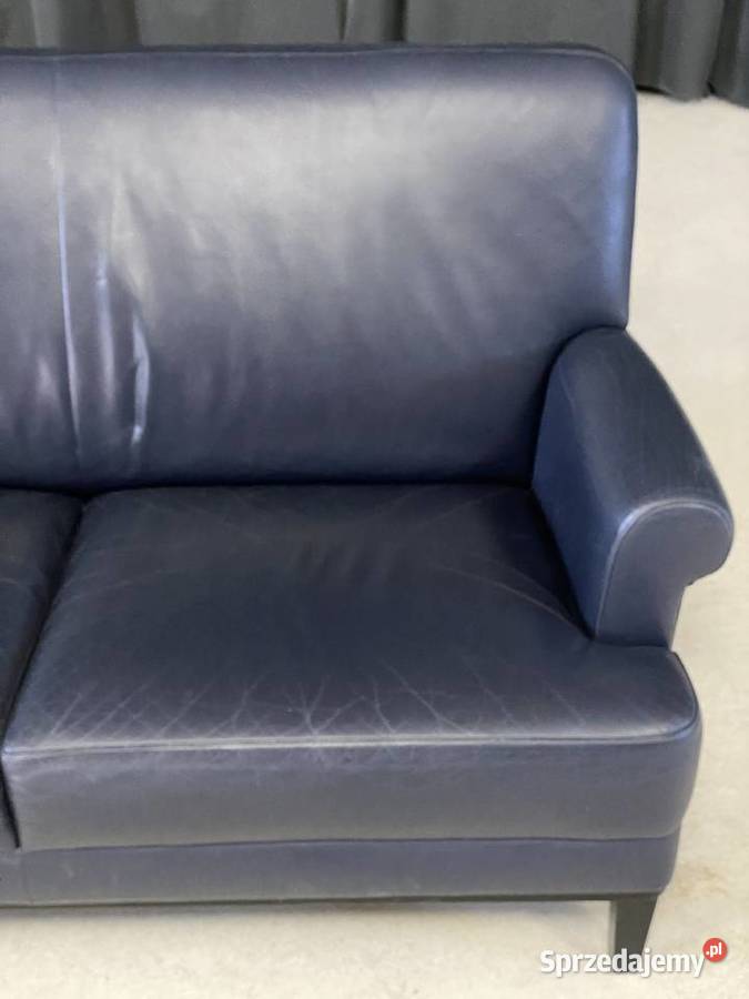 Sofa skórzana 2osobowa klasyczna na drewnianych zachodniopomorskie