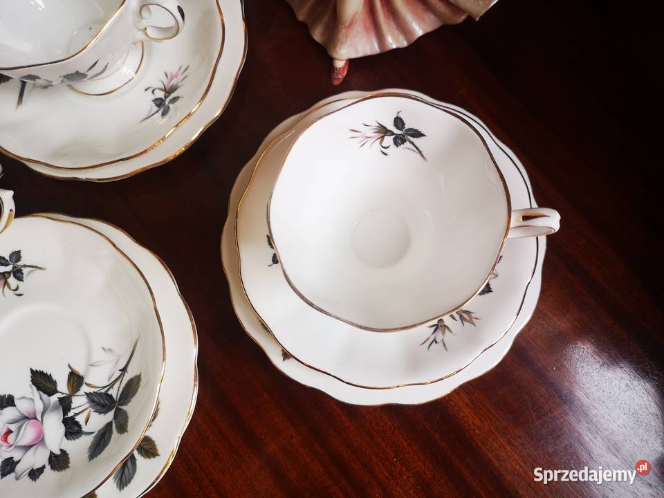 Filiżanka z talerzykiem deserowym Queens pomorskie Gdańsk