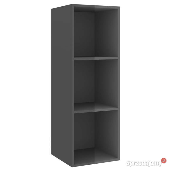 Wisząca szafka pod TV wysoki połysk szara Warszawa