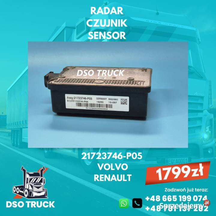 Radar Czujnik Sensor 21723746P05 RENAULT GAMAT ciężarowe Zawichost