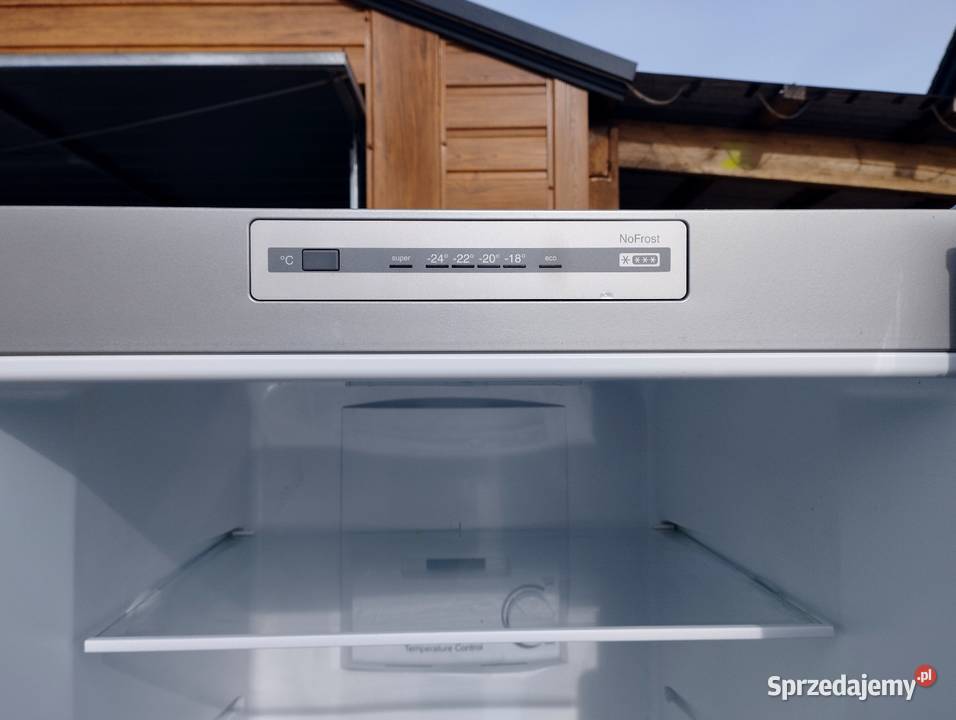 Duża srebrna lodówko zamrażarka Bosch No Frost Szamotuły