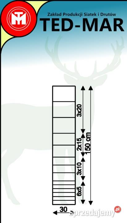 Siatka leśna 50mb różne wysokości lubelskie sprzedam