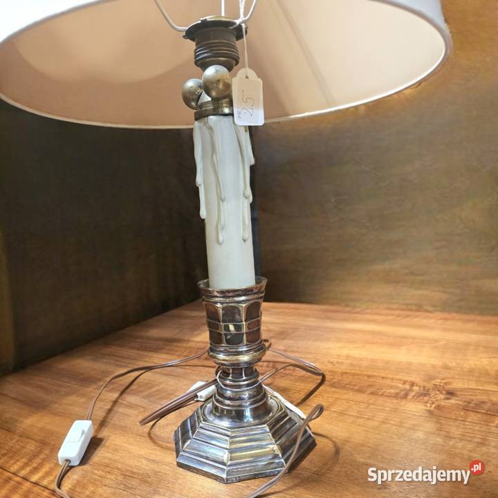 WYPRZEDAŻ Lampa stołowa wzór świecznik Glamour