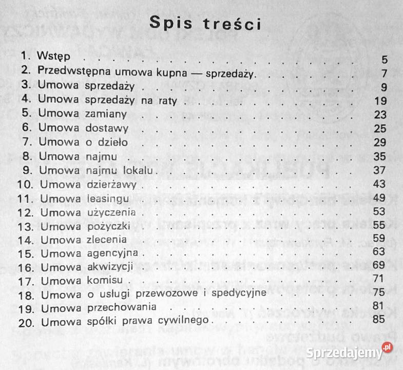 Wzory umów dotyczących działalności gospodarczej lubelskie Chełm sprzedam