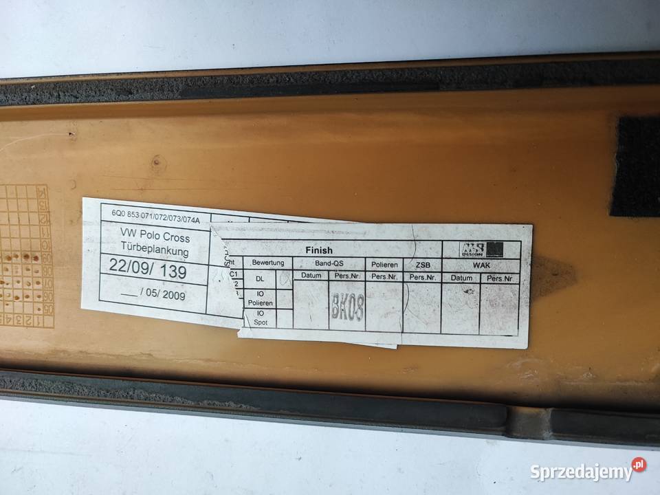 listwa drzwi VW polo Cross Lipno sprzedam