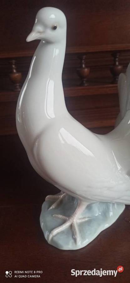 Figurka GołąbLladroHand made in Spain Porcelana i szkło