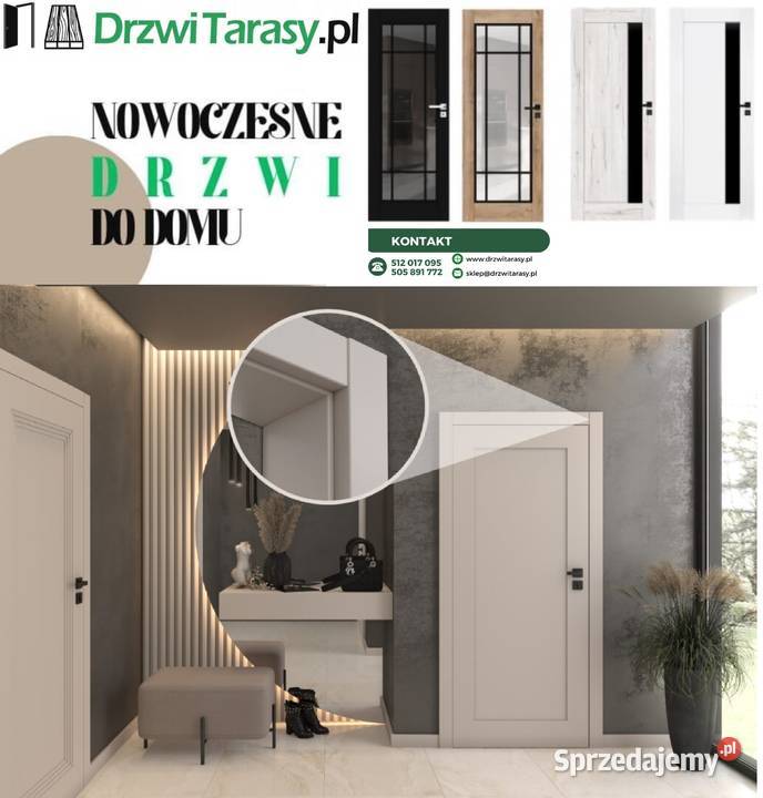 Białe Drzwi bezprzylgowe ELEGANCE zamek Poznań sprzedam
