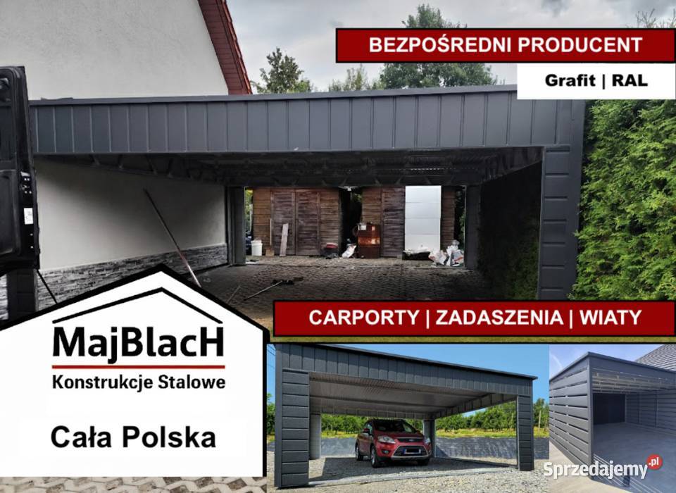 Wiata Otwarta JednospadowaGRAFITZadaszenie na Ostrowiec Świętokrzyski