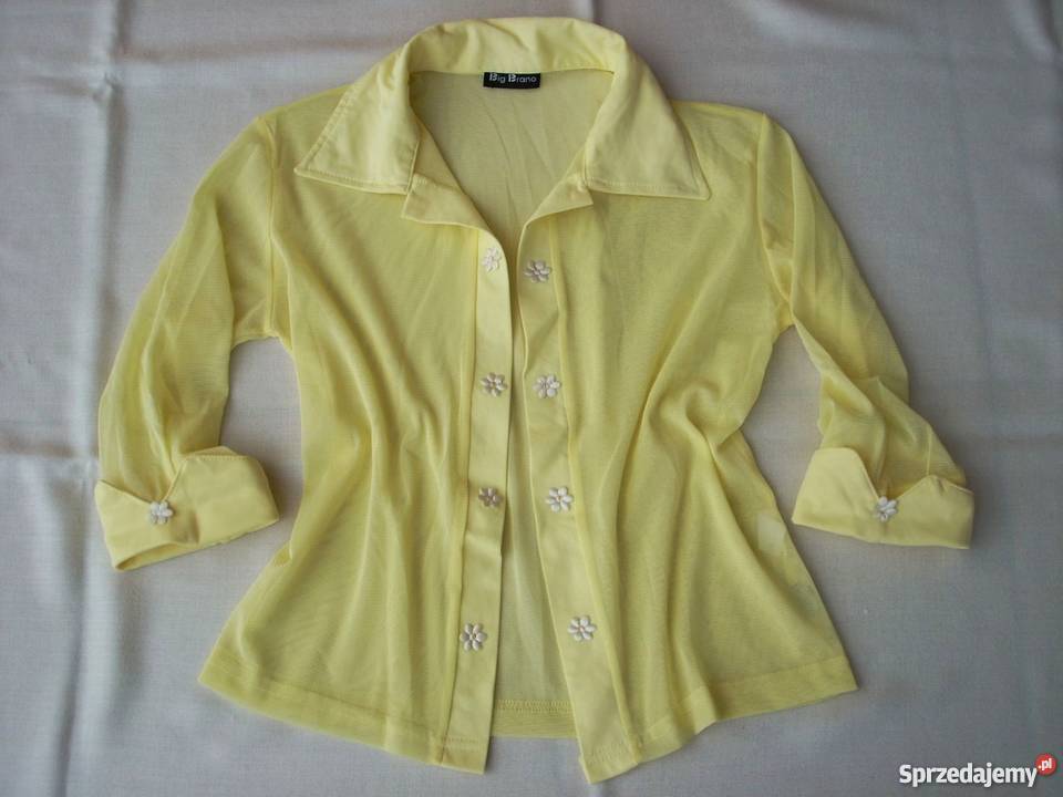 Cytrynowa Narzutka siateczkowa Elegancka 38 M Nowy Sącz