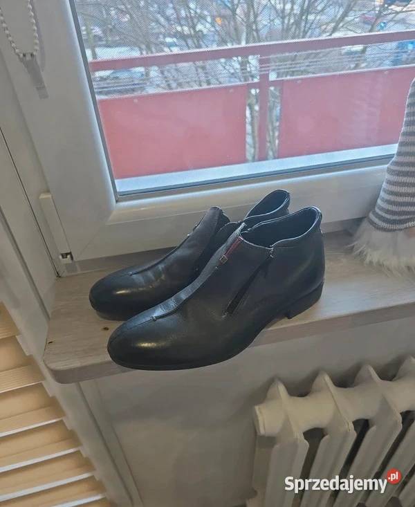 Skórzane buty Lasocki z metki 42 Bytom