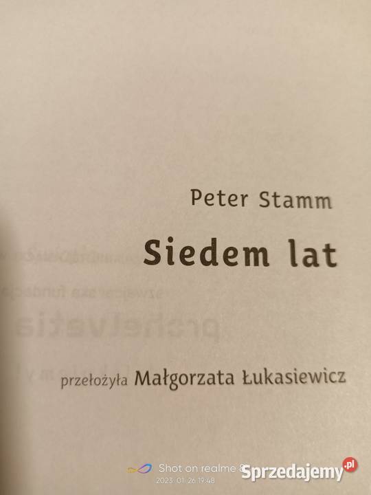 Siedem lat książka Stamm księgarnia antykwariat Warszawa