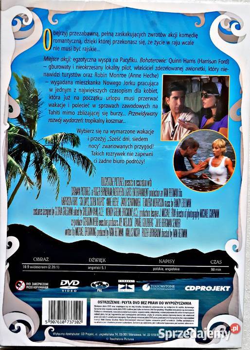 FENOMEN CASANOVA SZEŚĆ DNI SIEDEM NOCY PAKIET 3 Kalisz sprzedam