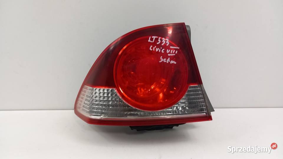 HONDA CIVIC VIII LAMPA TYŁ LEWA SEDAN Zbierkowo