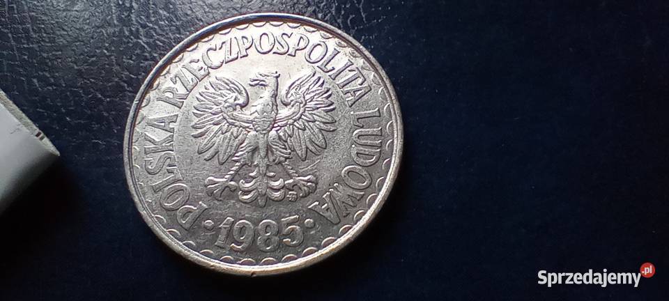 Stare monety 1 złoty 1985 podwójna data i napis Lesko sprzedam