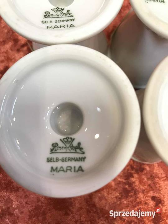 Kieliszki do jajek Rosenthal Maria Biala 4 Kielce