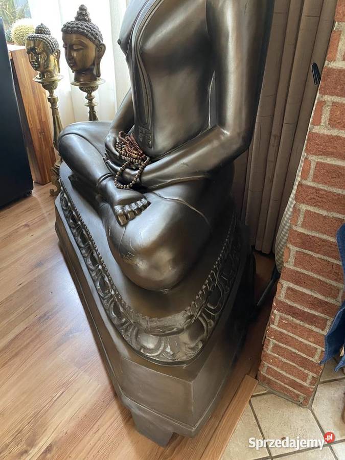 Ogromny 180 Budda z czystego brązu 140 brąz odcienie szarości