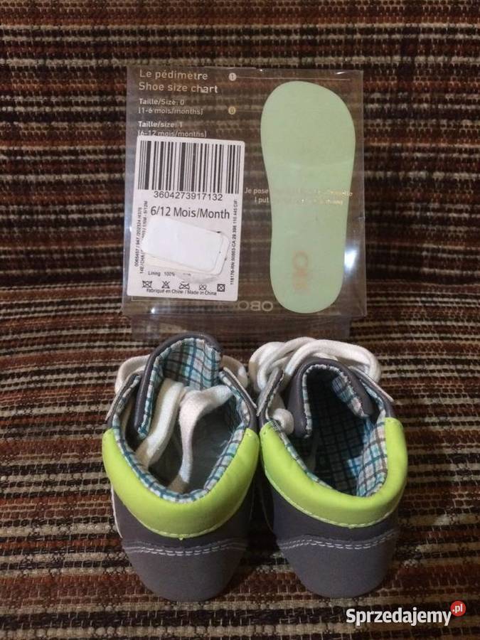 Trampki niemowlęce Okaidi buty Obaibi Nowe Rozmiar 0 Sępólno Krajeńskie sprzedam
