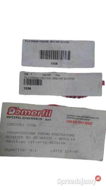 LINKA HAMULCA TYLNEGO CIĘGNO APRILIA SR AMICO 50