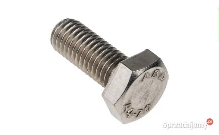 M8x16 Śruba DIN 933 A4 Nierdzewna kwasoodporna