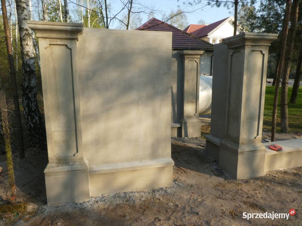 Ogrodzenia Betonowe Pustaki Łupane Gładkie Kute Elementy betonowe Budowa Częstochowa