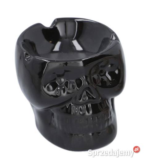 Czarna Popielniczka w Kształcie Czaszki Ostrowy nad Okszą