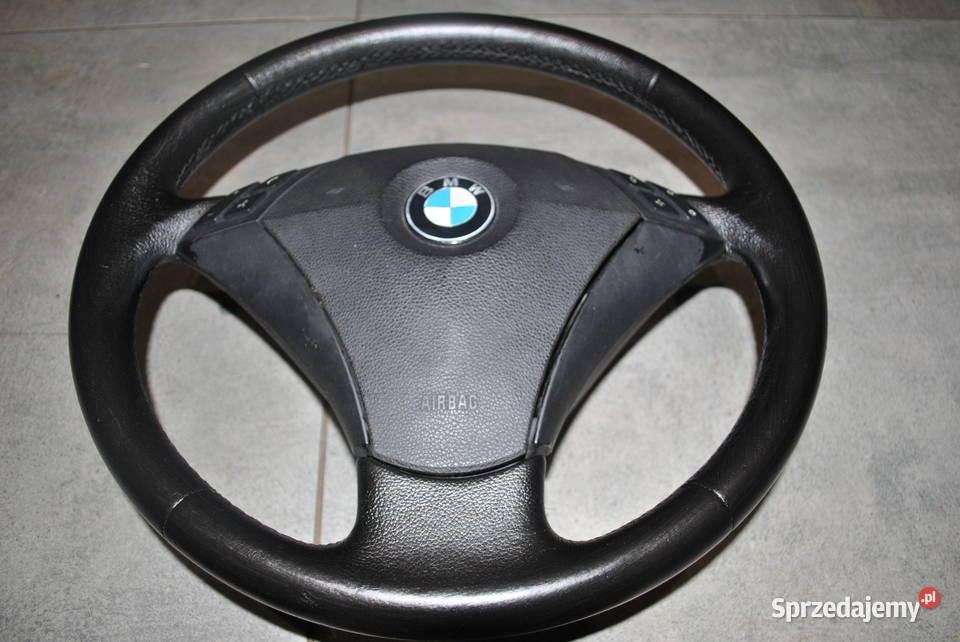 Kierownica kompletna BMW E60 E61 Skóra Poręba