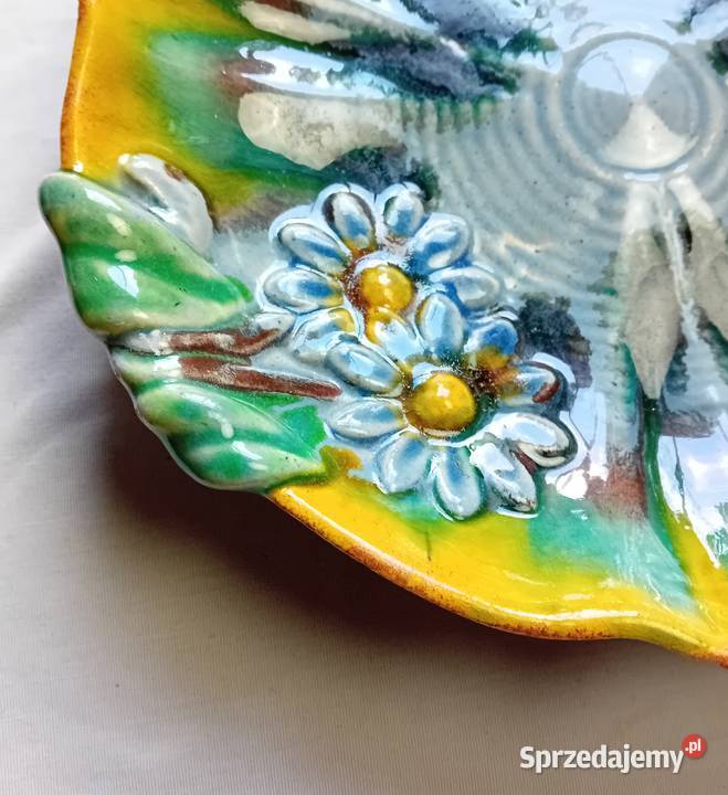 Ceramiczna misa owocarka majolika Niemcy około Koźminek