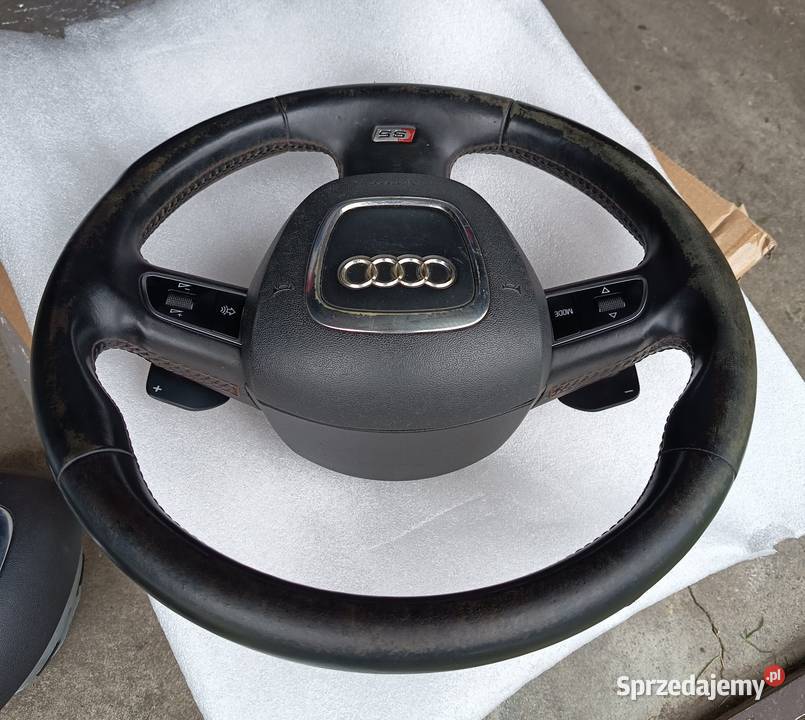 Kierownica multi skóra łopatki Airbag Audi S5 A4 Kierownice Lubaczów sprzedam