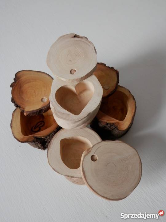 Okolicznościowe pudełeczka drewniane ręcznie Szczecinek