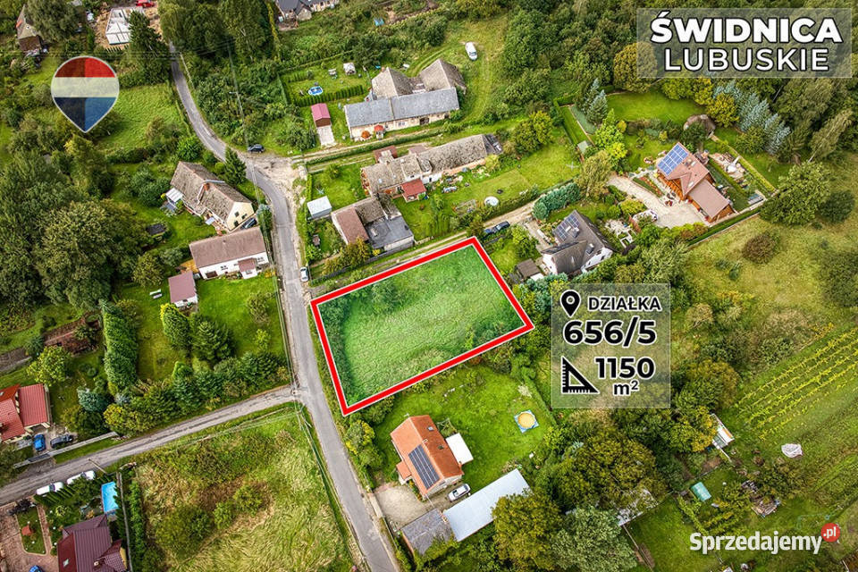 Działka budowlana 1150 m Zielonej Góry Świdnica
